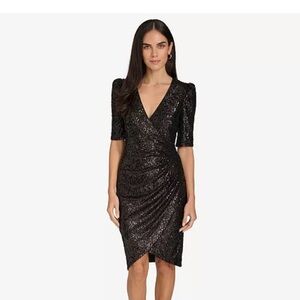 Calvin Klein Glittering Black Sequin Dress